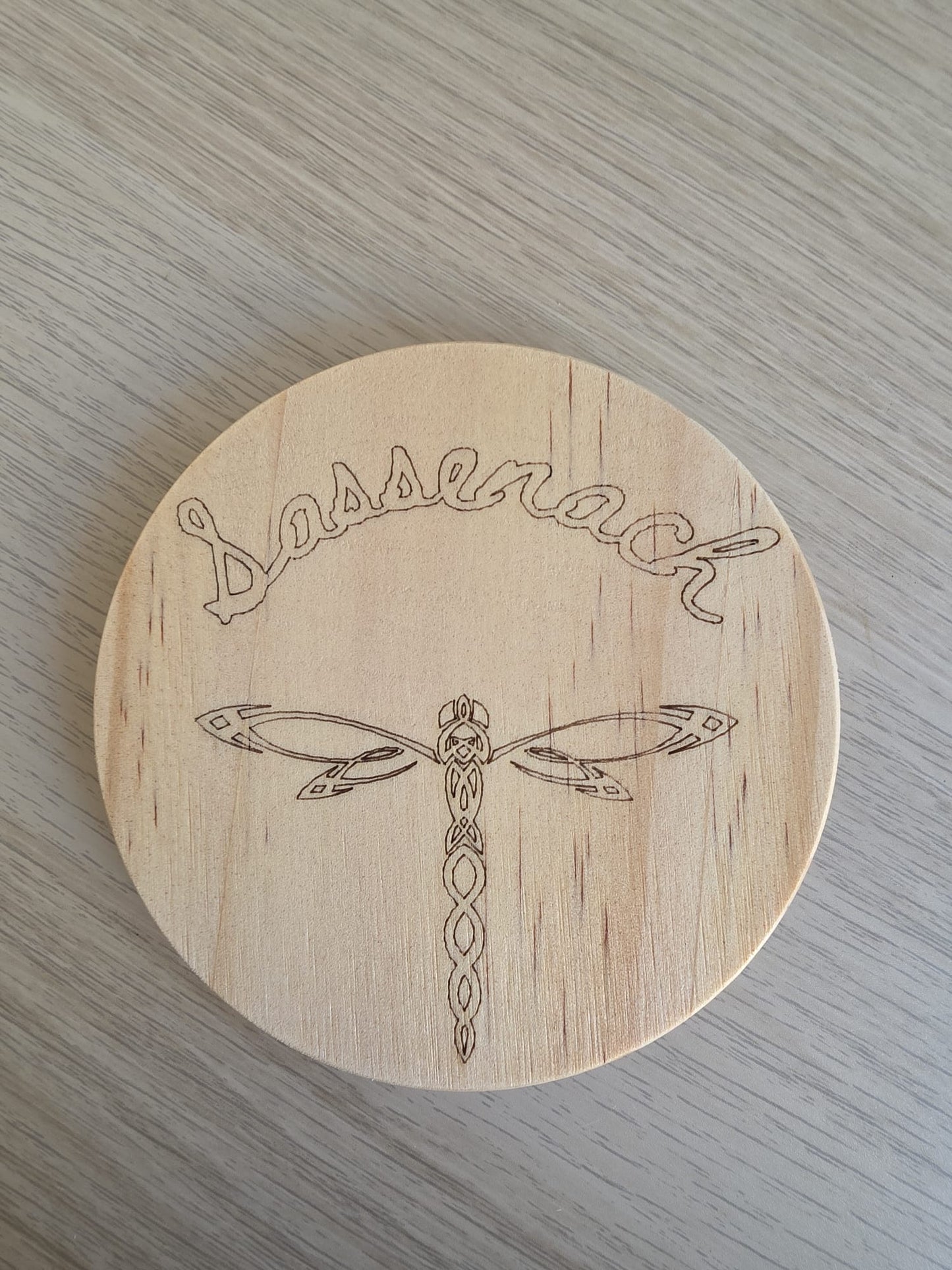 Sassanach Dragonfly Wooden Coaster