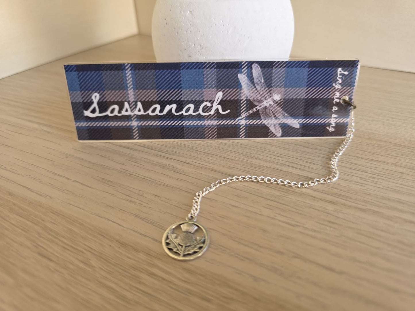 Scottish Tartan Acrylic Bookmark - Sassanach