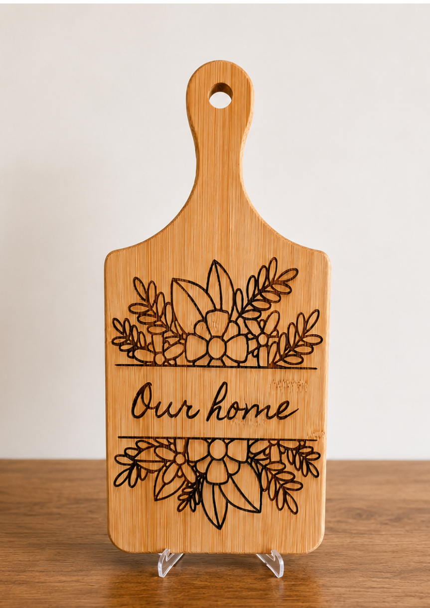 Personalised Bamboo Chopping Board - Our Home Design