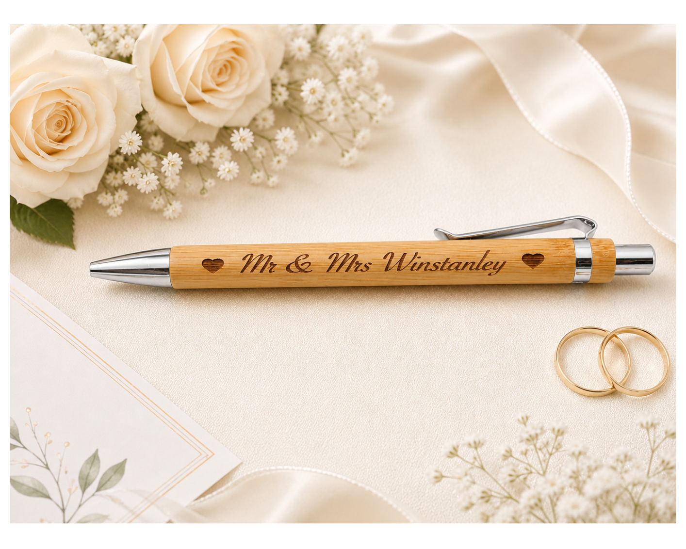 Custom Engraved Bamboo Pen