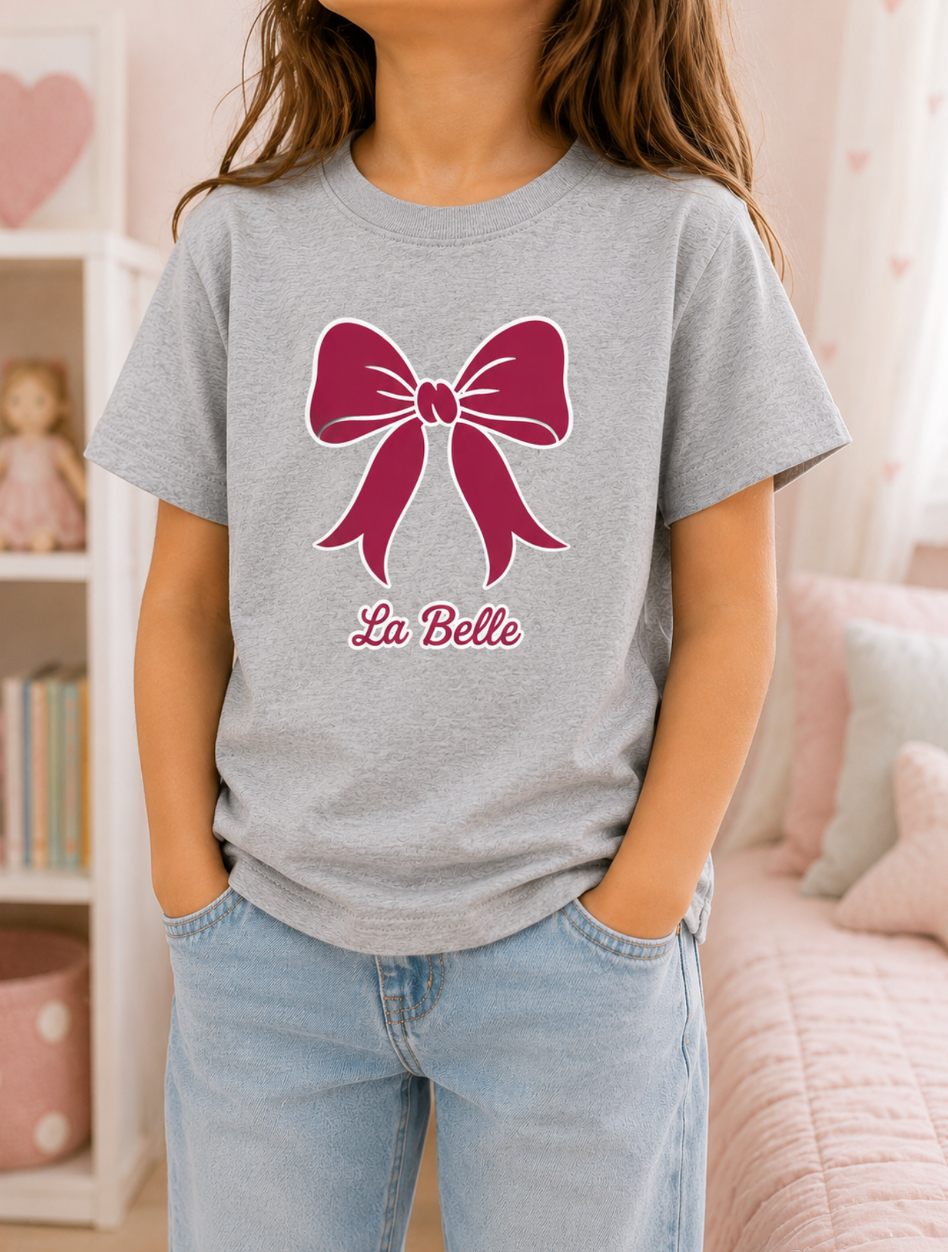 La Belle Bow Kids T-Shirt