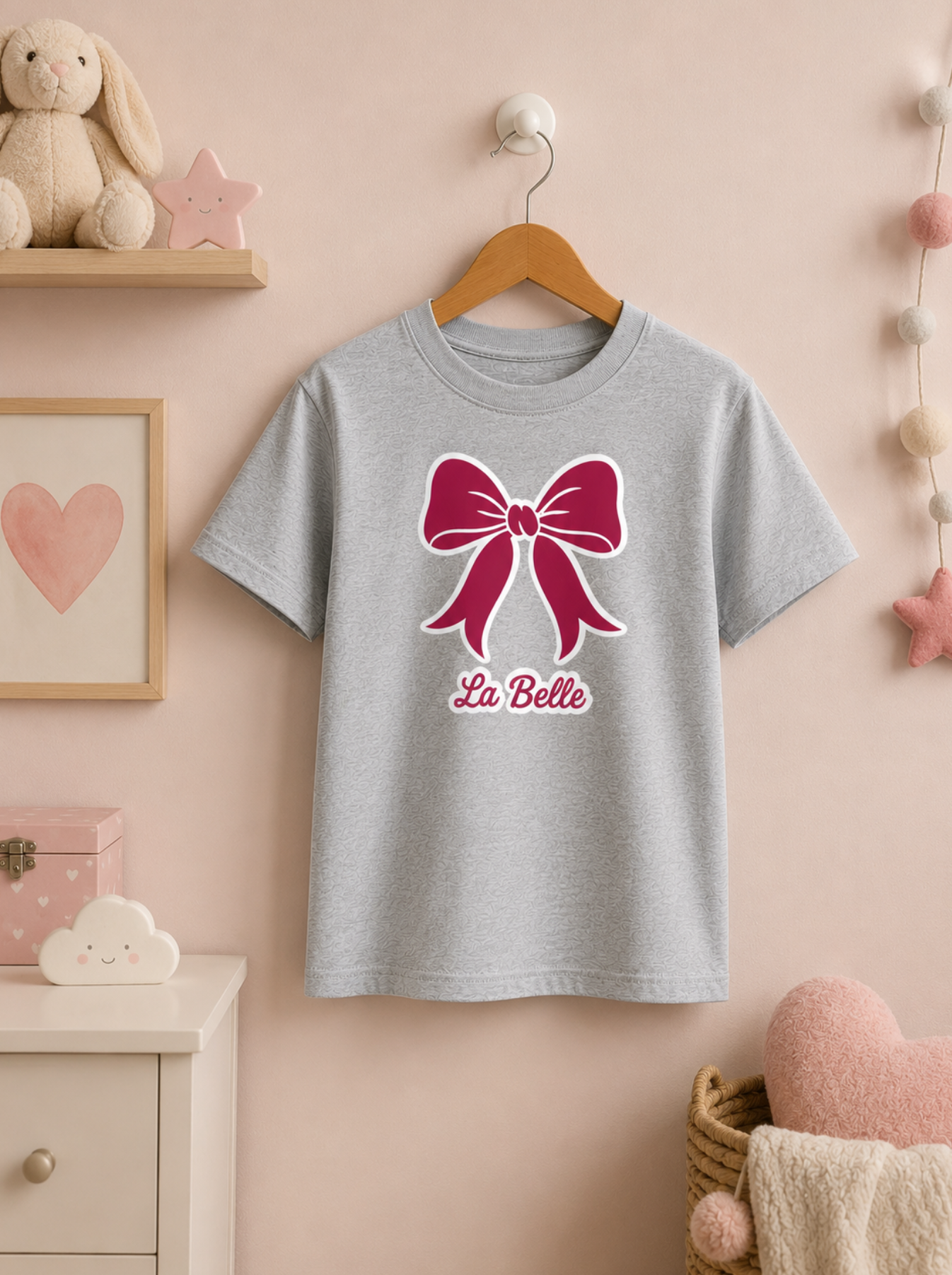 La Belle Bow Kids T-Shirt