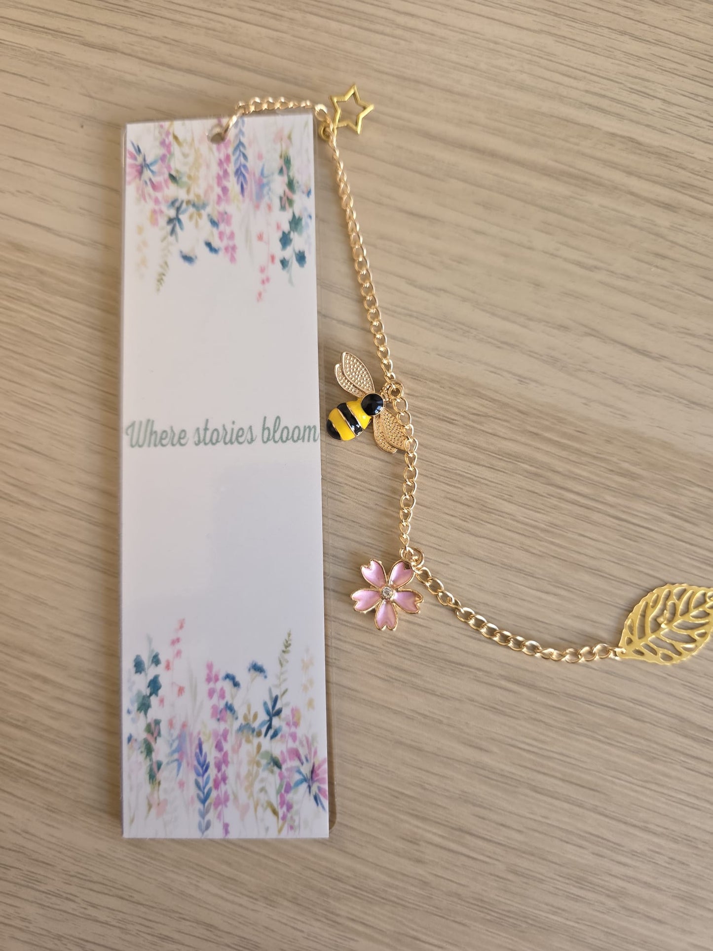 Floral Acrylic Bookmark - Where Stories Bloom
