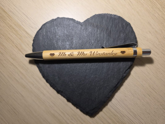 Personalised Engraved Bamboo Pen