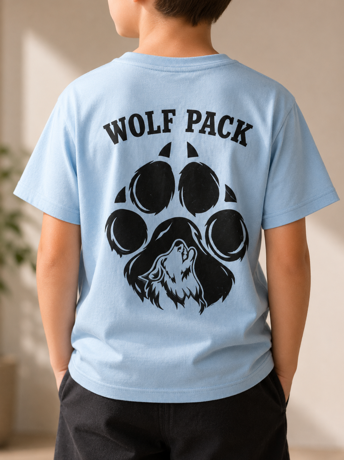 Wolf Pack Graphic Kids T-Shirt